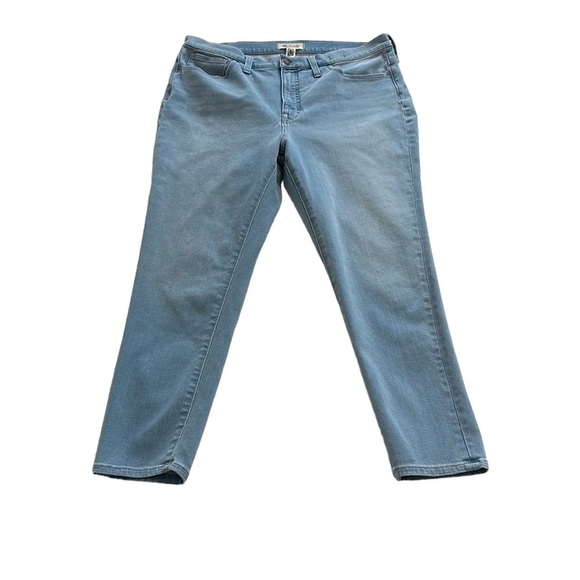 Madewell High-Rise Roadtripper Light Wash Supersoft Jeggings - Size 33 - Picture 2 of 13